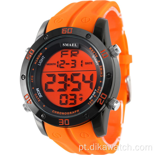 SMAEL Mens Sports Watches Digital LED Relógio Militar